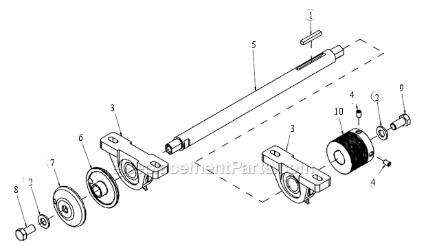 Page G Diagram and Parts List for CX-3 Robin Engine MK Diamond Concrete Saw